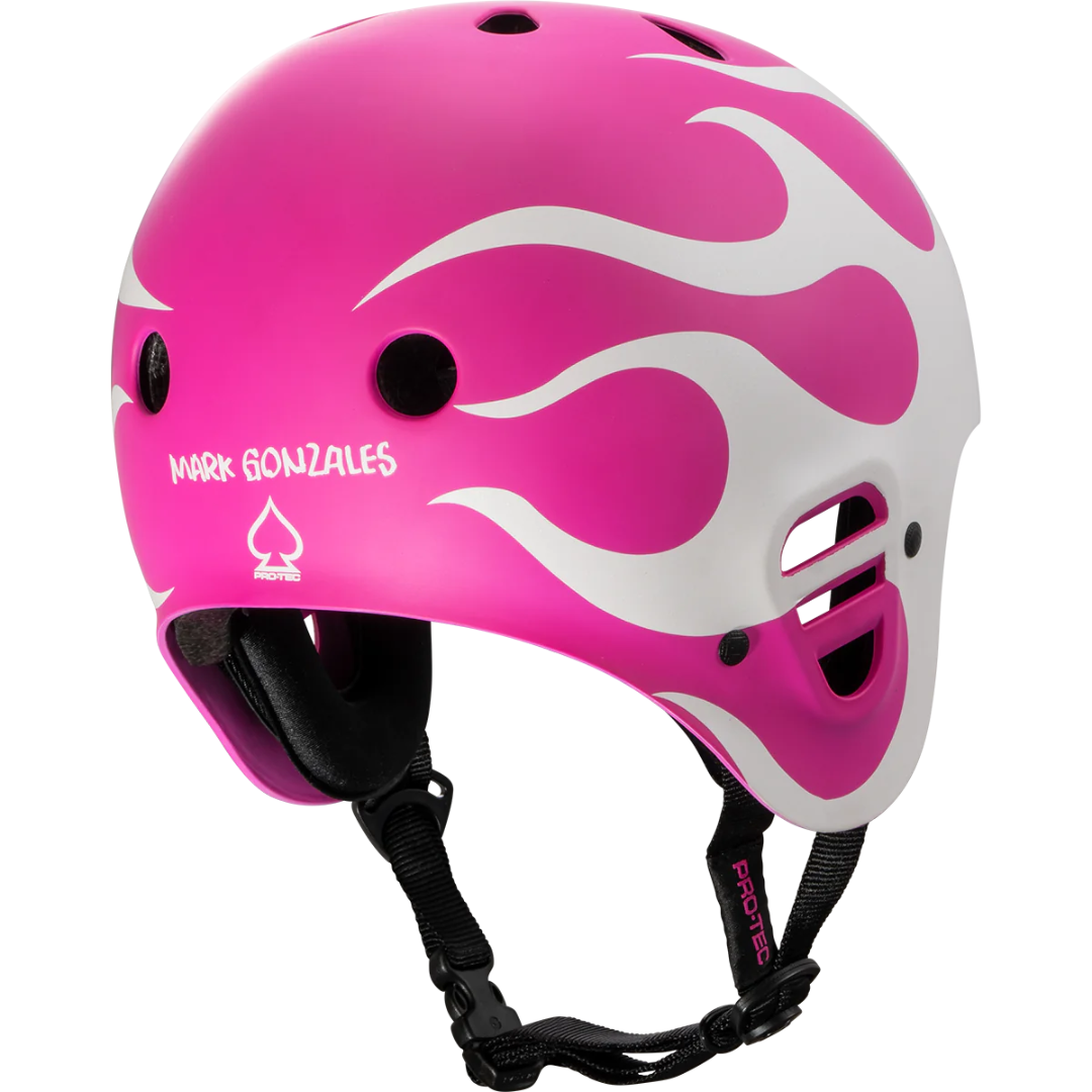 Pro-Tec Mark Gonz Gonzales Full Cut Pro Helmet - Pink Flames