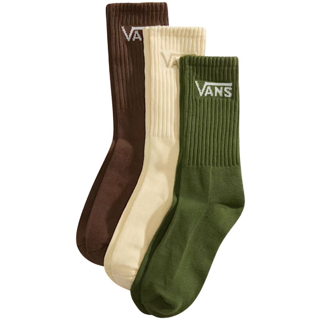 Vans Skate Rox Classic Crew Socks - Green Balsam - 3 Pack