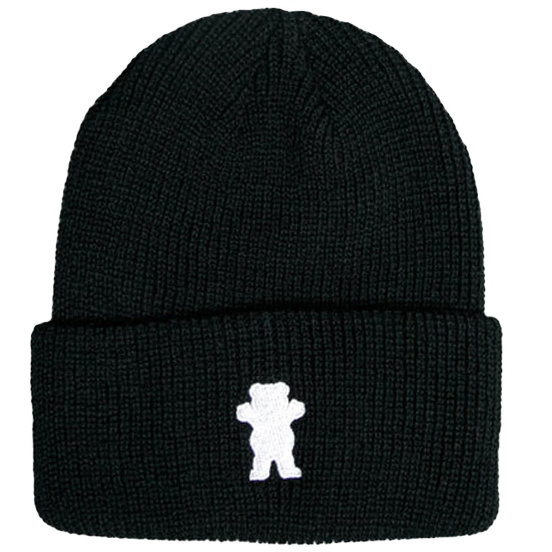 Grizzly Grip Embroidered Bear Beanie Black