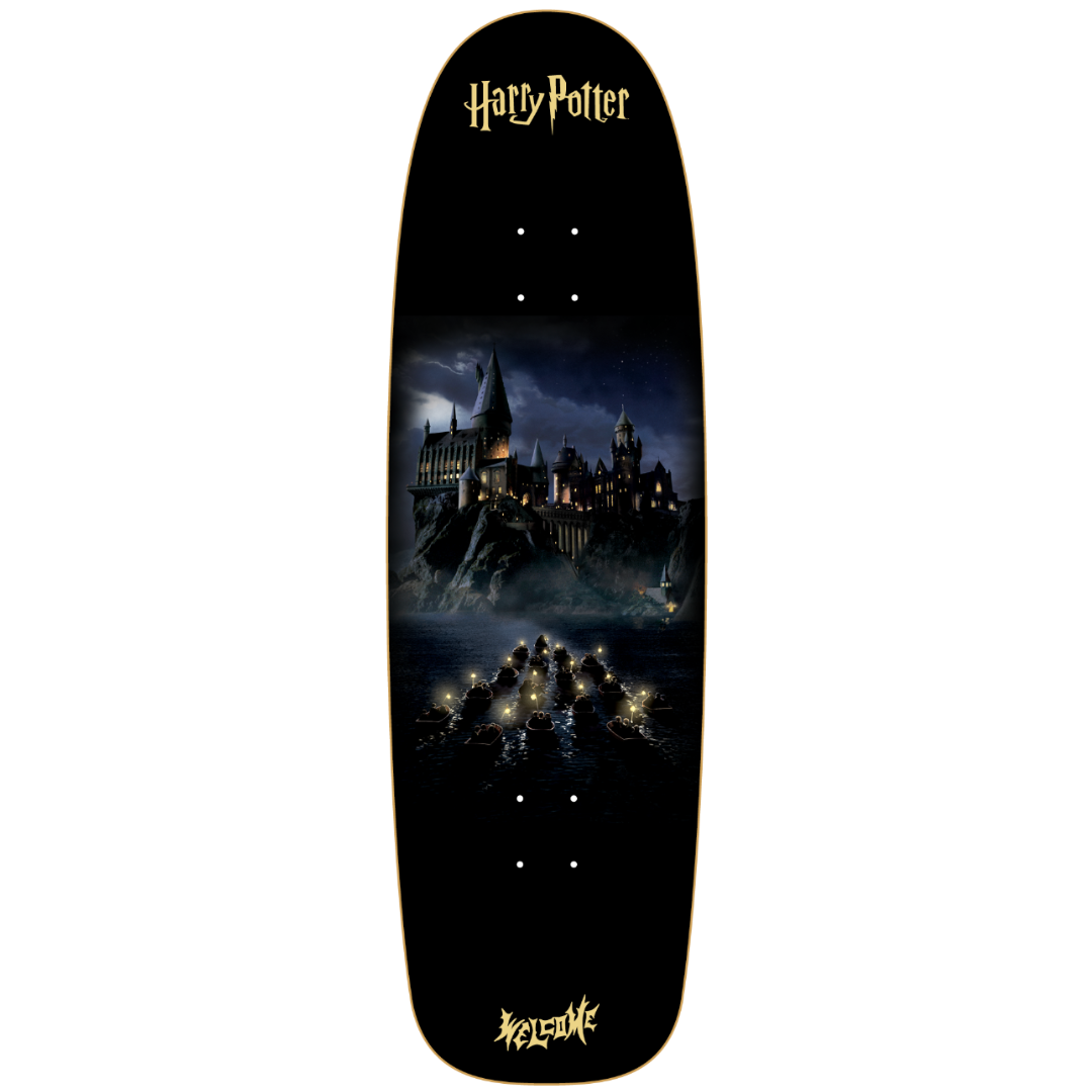 9.5" Welcome Skateboards x Harry Potter Arrival On Slappy Slap Skateboard Deck