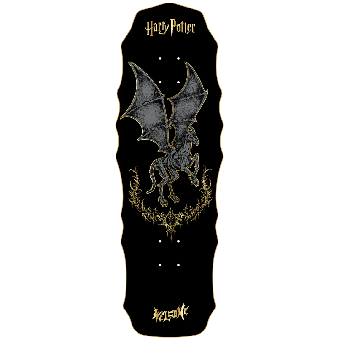 10.0" Welcome Skateboards x Harry Potter Thestral On Widow Skateboard Deck