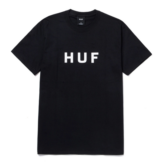 Huf Essentials OG Logo T-Shirt - Black