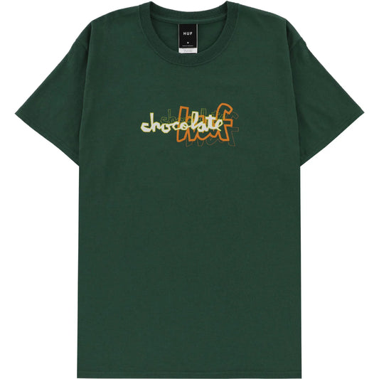 Huf x Chocolate Skateboards Carson T-Shirt - Forest Green