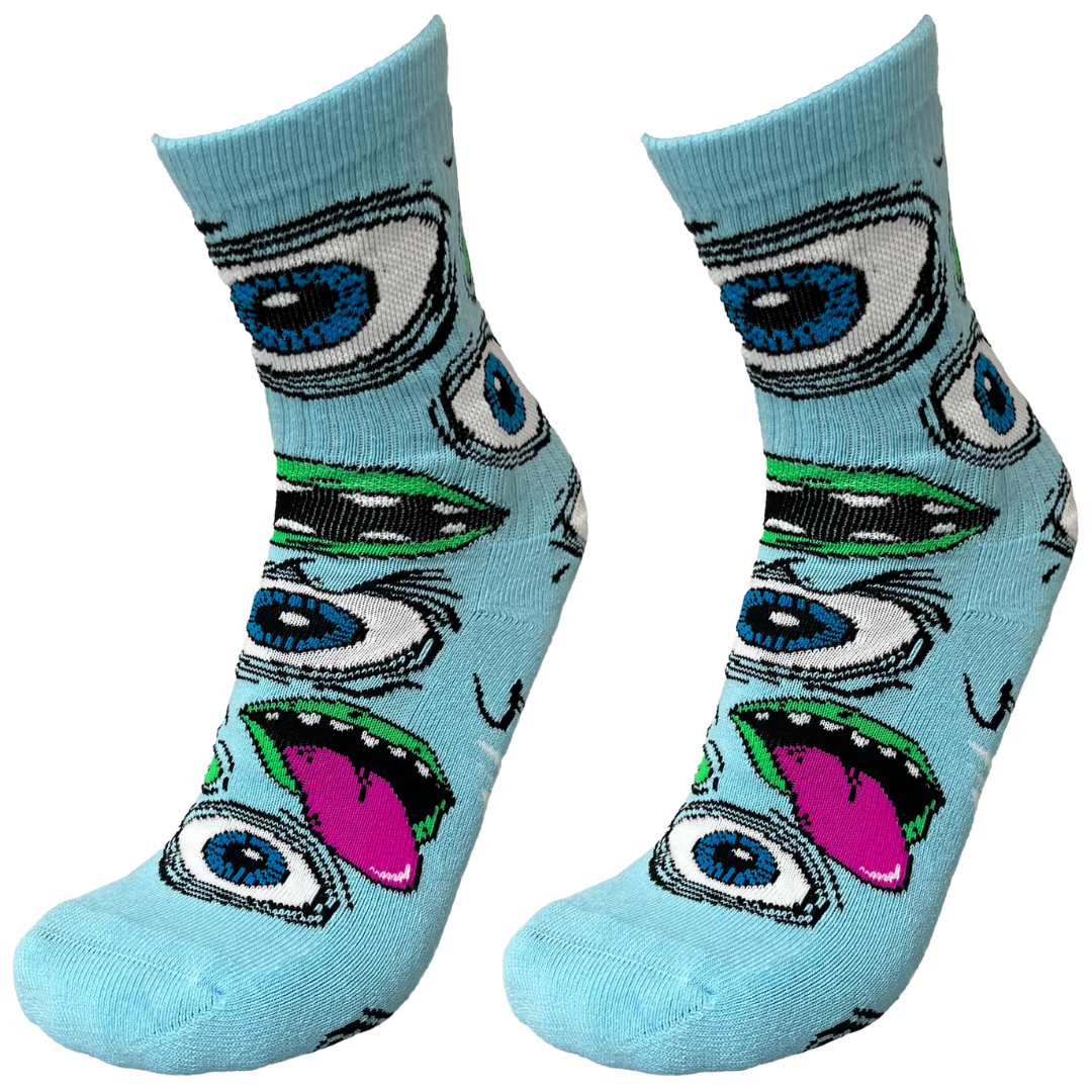 Heroin Skateboards Mutant Socks Ice Blue