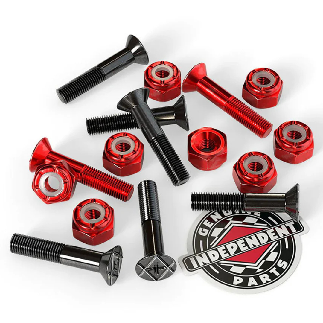 Independent Trucks Genuine Parts Hardware 1" Phillips Black / Red