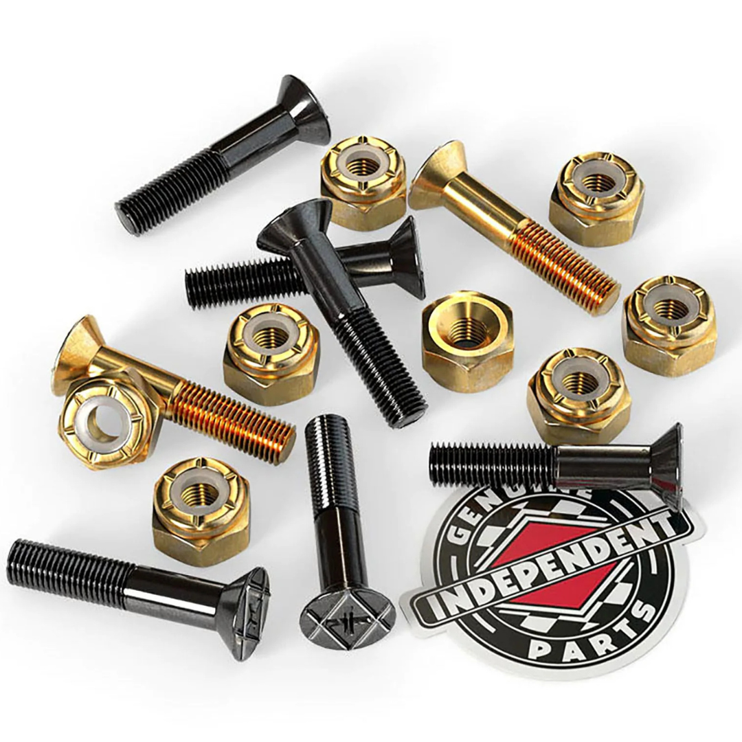 Independent Trucks Genuine Parts Hardware 1" Phillips Black / Gold