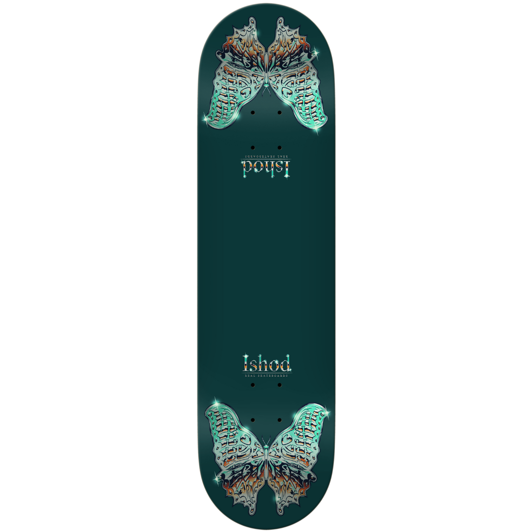 8.5" Real Ishod Wair Mariposa Chrome Redux Twin Tail Skateboard Deck