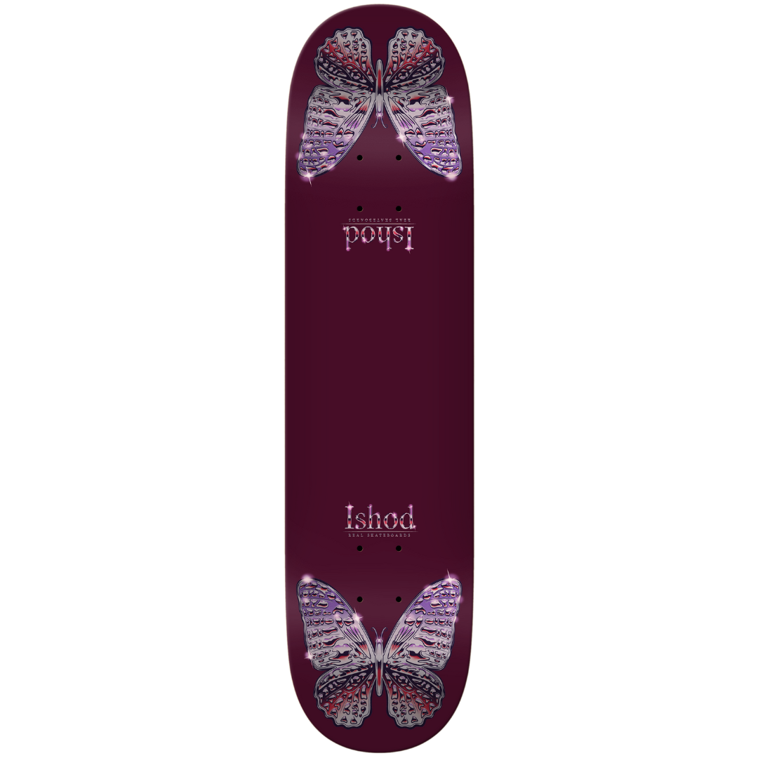 8.0" Real Ishod Wair Mariposa Chrome Redux Twin Tail Skateboard Deck
