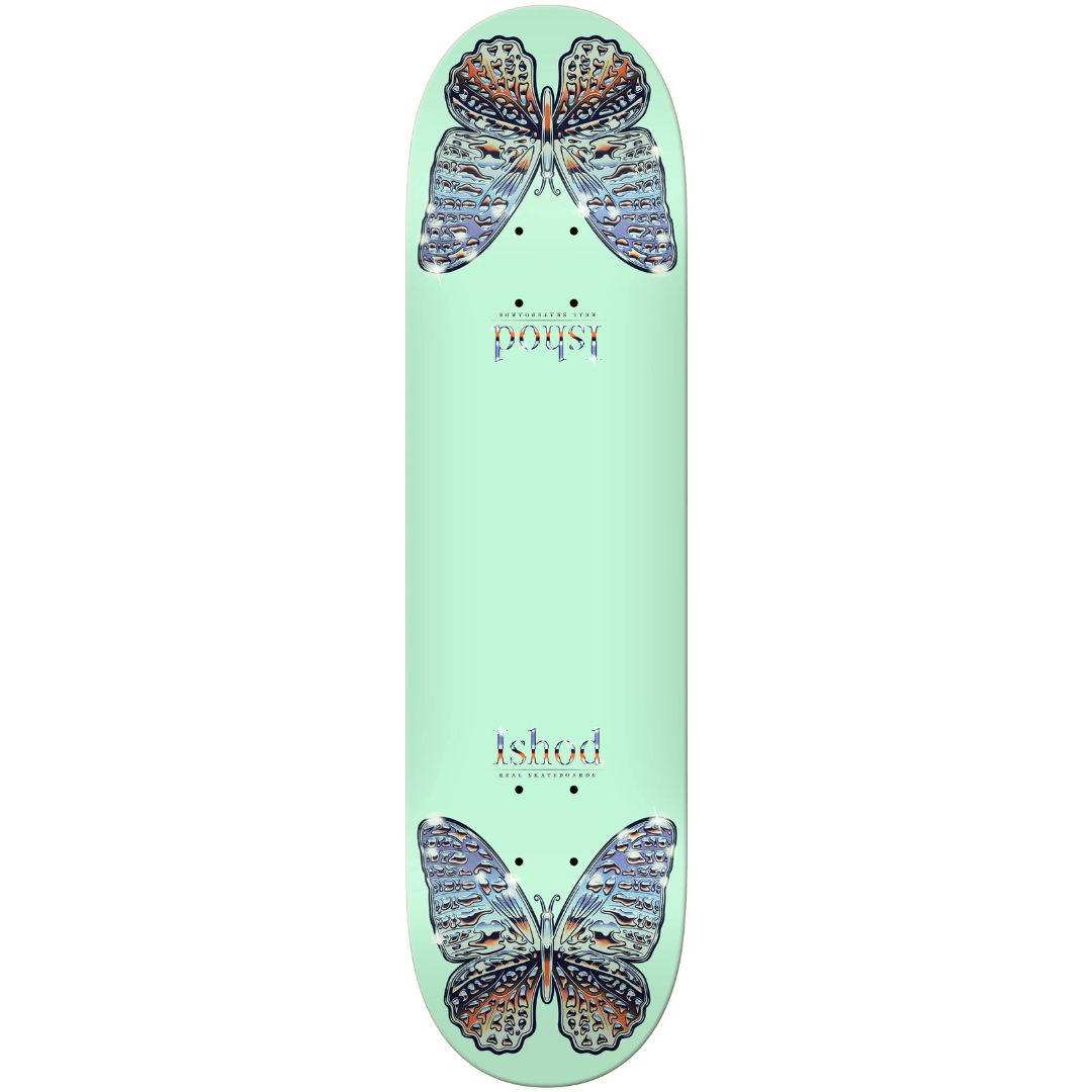 8.5" Real Ishod Wair Mariposa Chrome Twin Tail Skateboard Deck