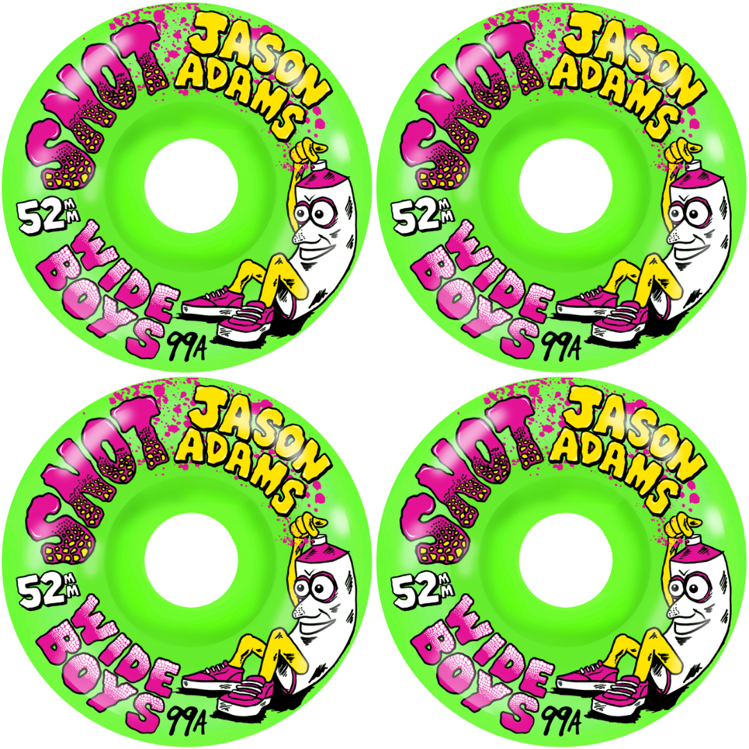 52mm Snot Wheels Jason Adams Wide Boys 99a - Green