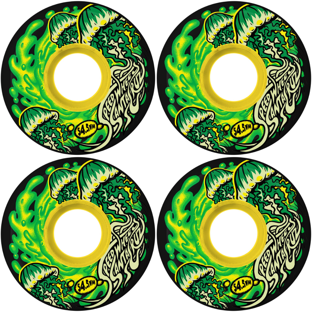 54.5mm Slime Balls Jelly Fish Mini OG Slime Wheels 78a - Black