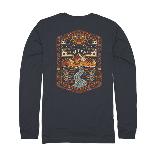 Jetty Palisades Long Sleeve Shirt - Carbon ( Grey )