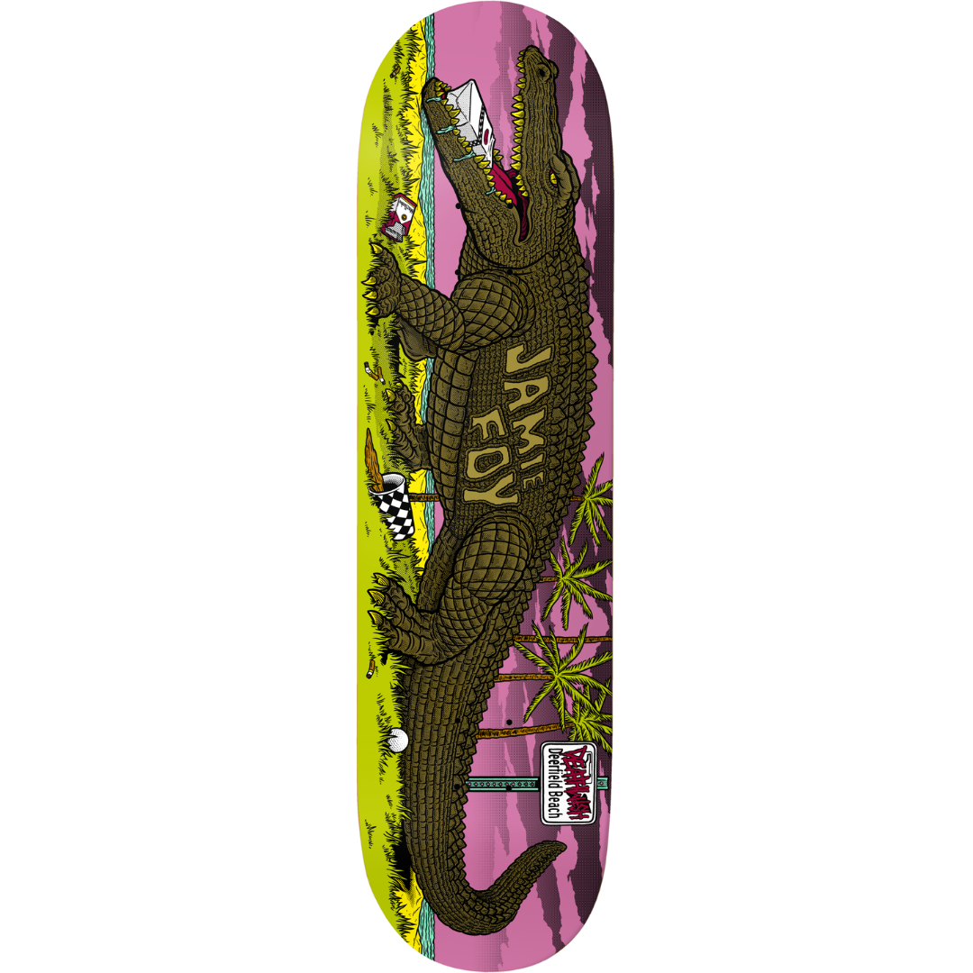 8.25" Deathwish Jamie Foy Deerfield Mascot Skateboard Deck