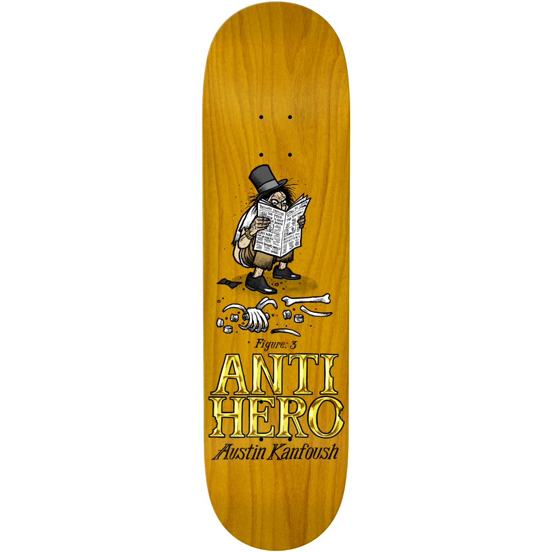 8.25" Anti-Hero Kanfoush Eat The Rich Skateboard Deck - Assorted Stains