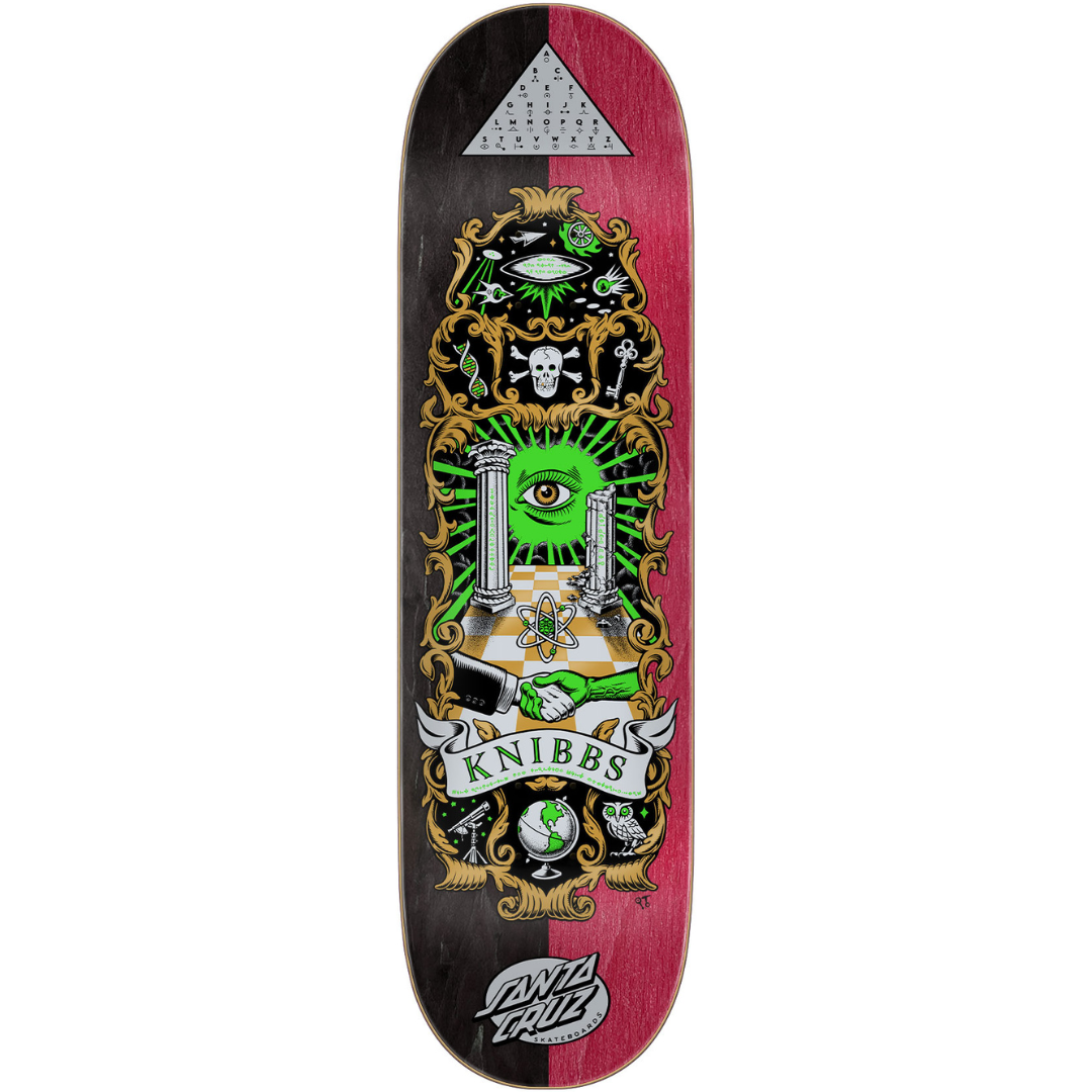 8.5" Santa Cruz Knibbs Cryptic Pro Skateboard Deck