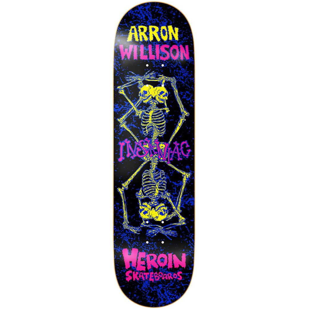 8.5" Heroin Skateboards Aaron Wilson Knock Off Skateboard Deck