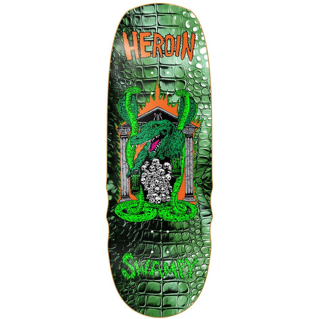 10.6" Heroin Skateboards Swampy Knock Off Skateboard Deck