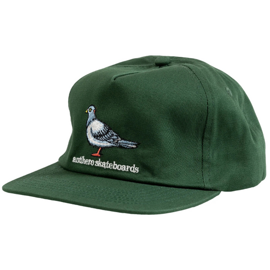 Anti-Hero Lil Pigeon Snapback Hat - Forest Green