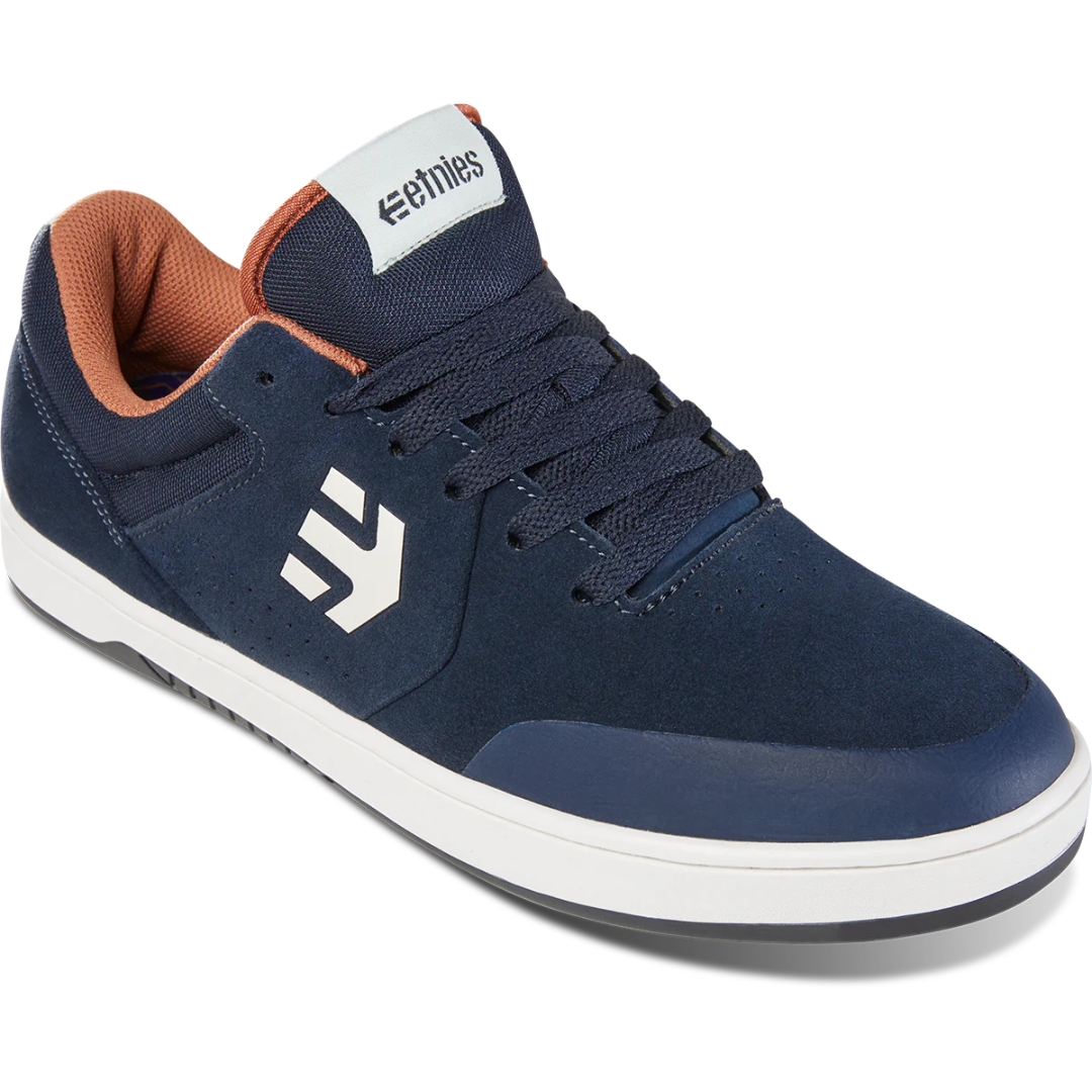 Etnies Marana Michelin x Nassim Lachhab Navy / Brown / White Skate Shoes