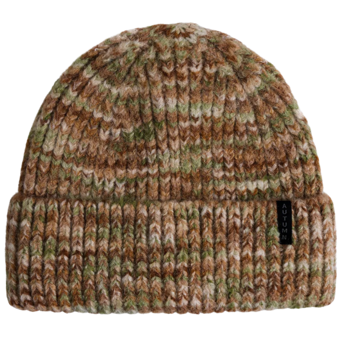 Autumn Marble Knit Beanie - Sand