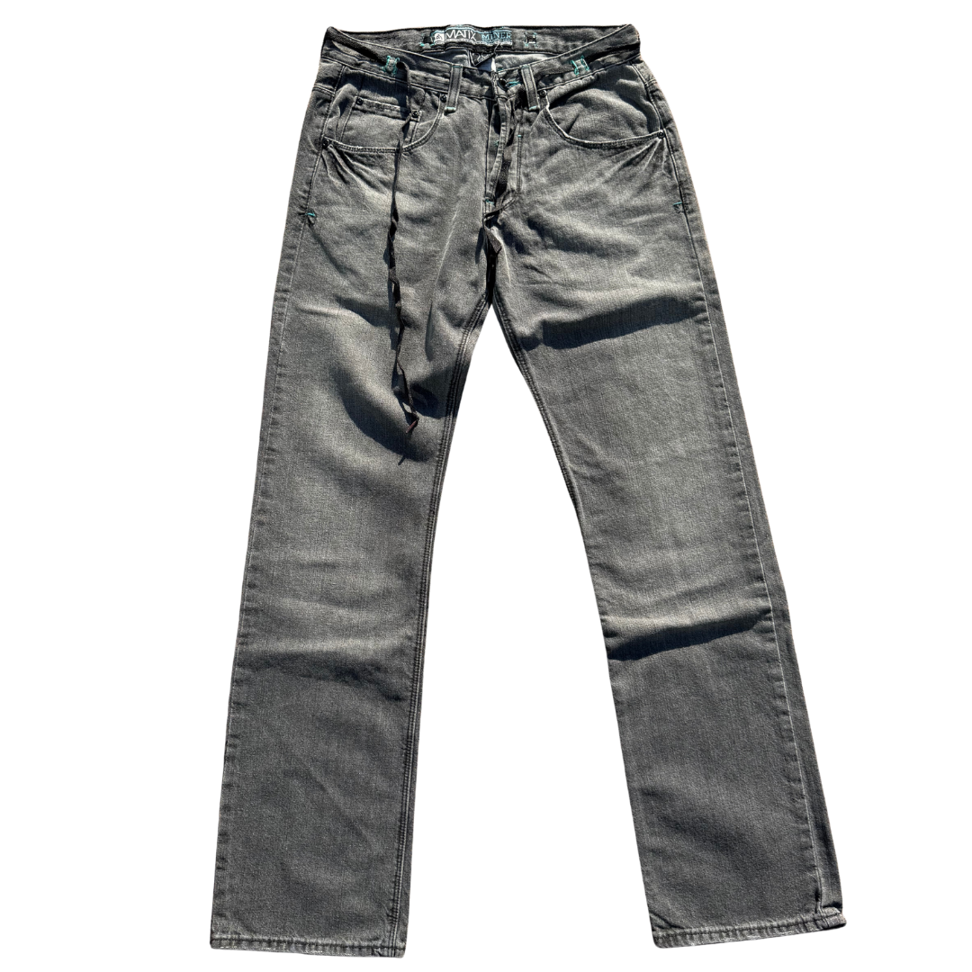 Matix Miner Straight Leg Pants - Washed Black Denim *SALE*