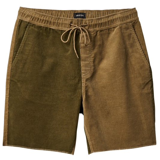Brixton Madrid II Shorts - Mermaid / Military Olive Cord