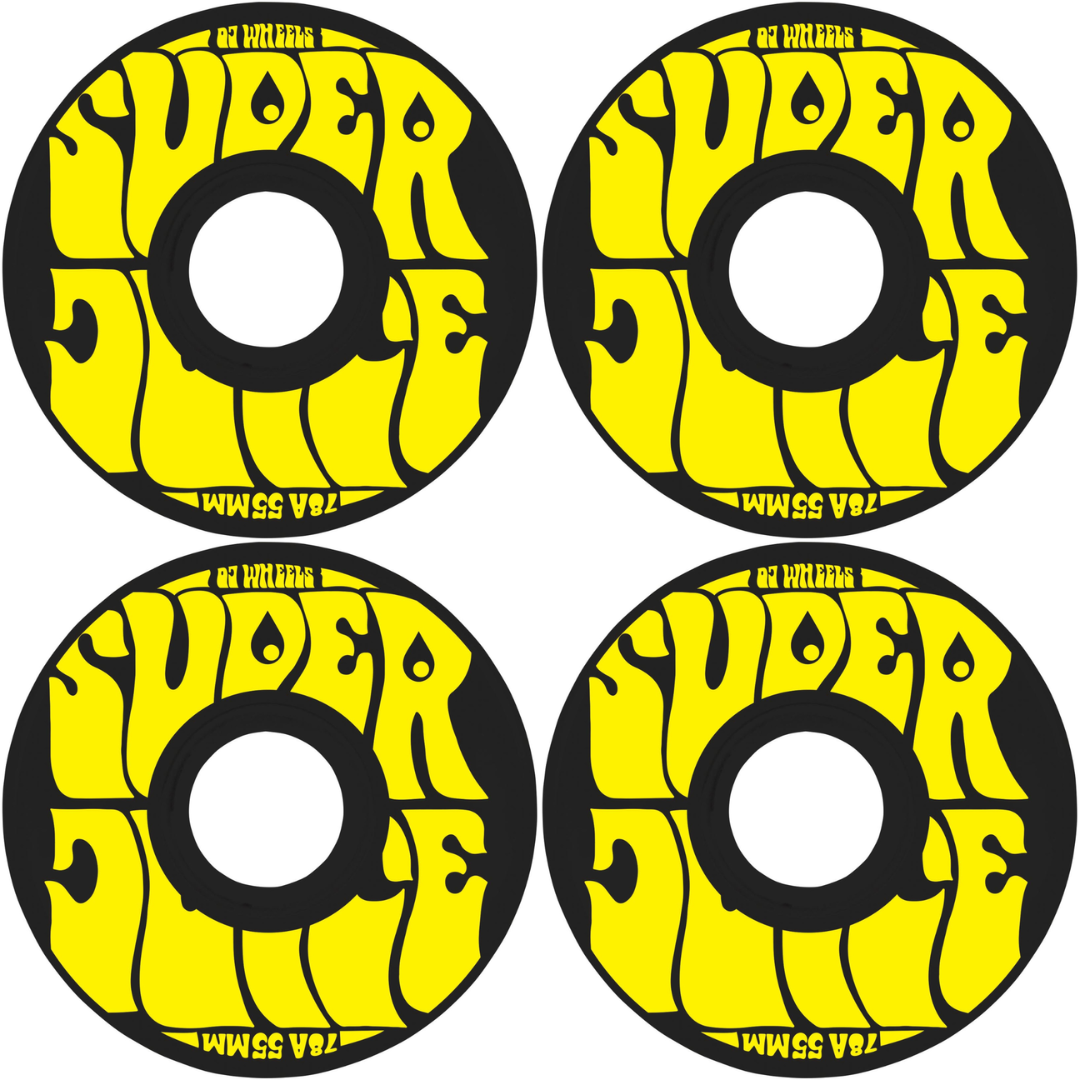 55mm OJ Wheels Mini Super Juice Black 78a Skateboard Wheels
