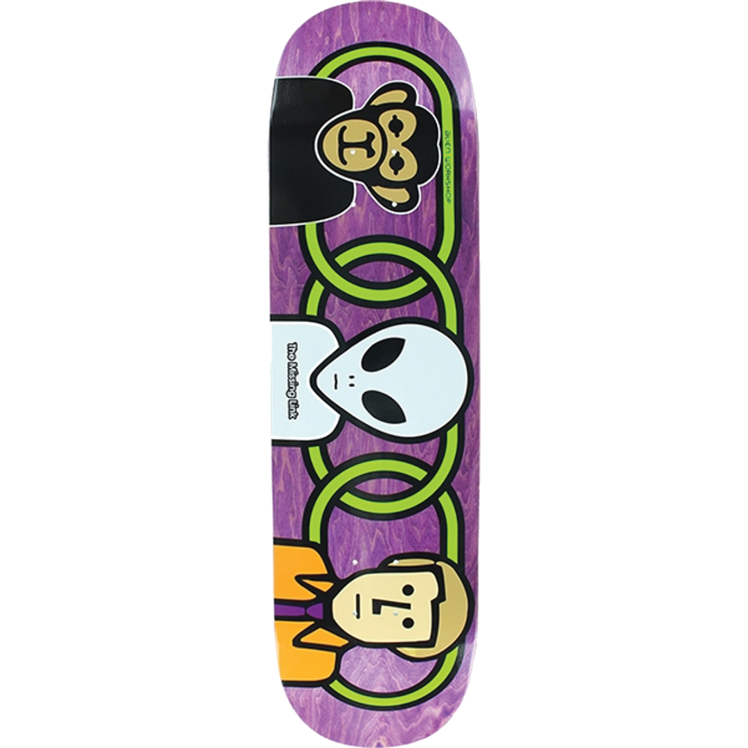 8.75" Alien Workshop Missing Link Skateboard Deck - Assorted Stains