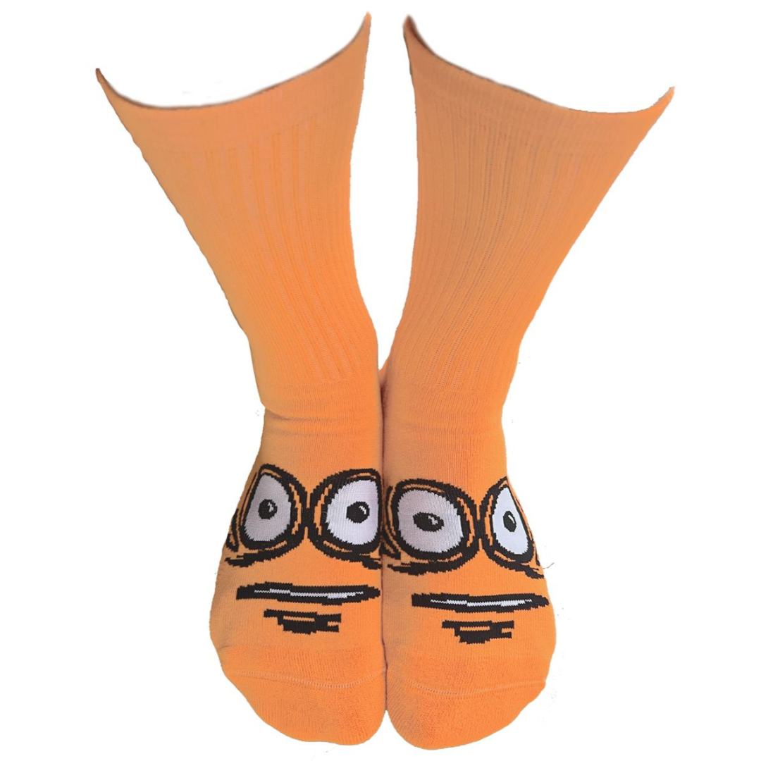 Heroin Skateboards Big Egg Socks - Neon Orange