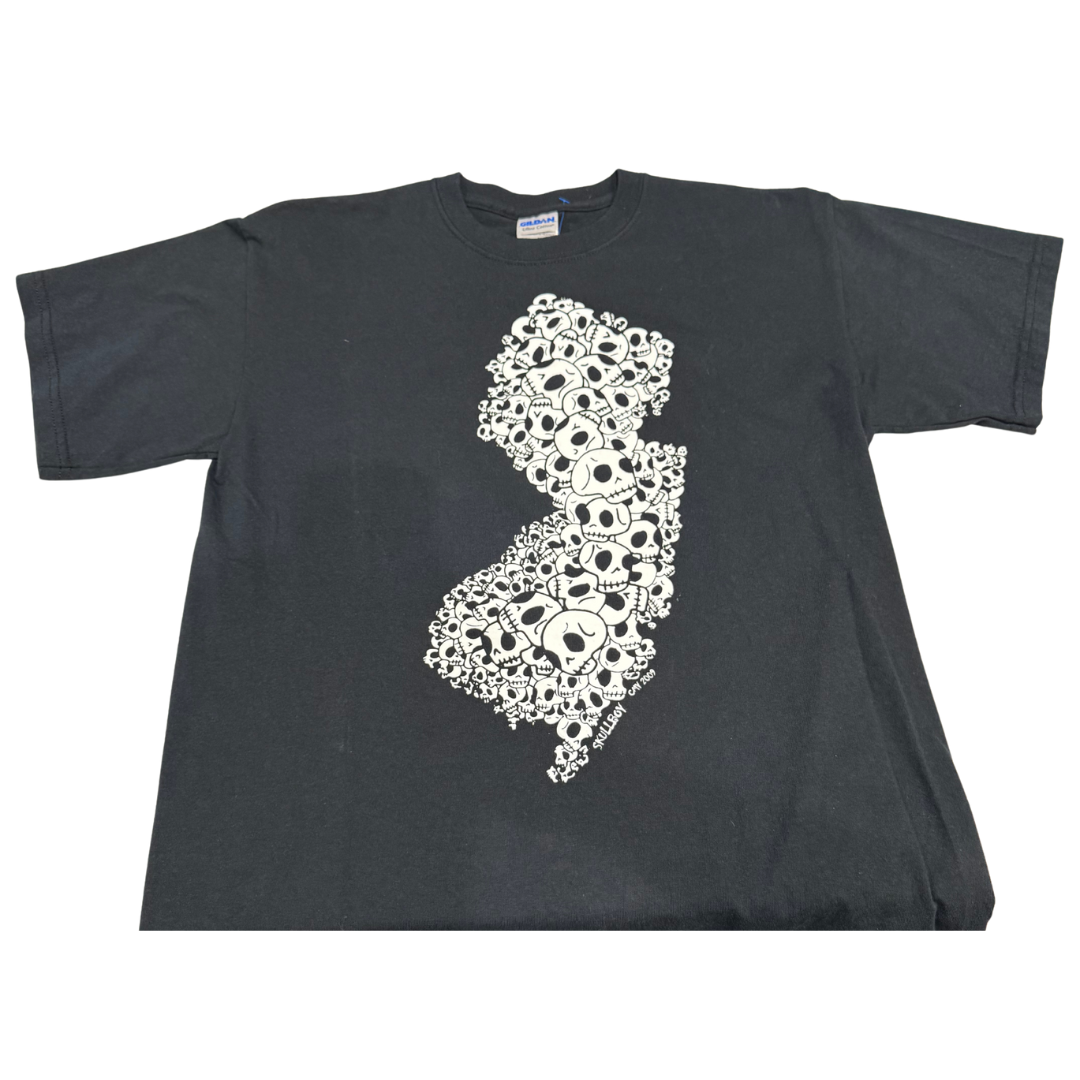 Skullboy New Jersey Skulls Stacked T-Shirt - Black