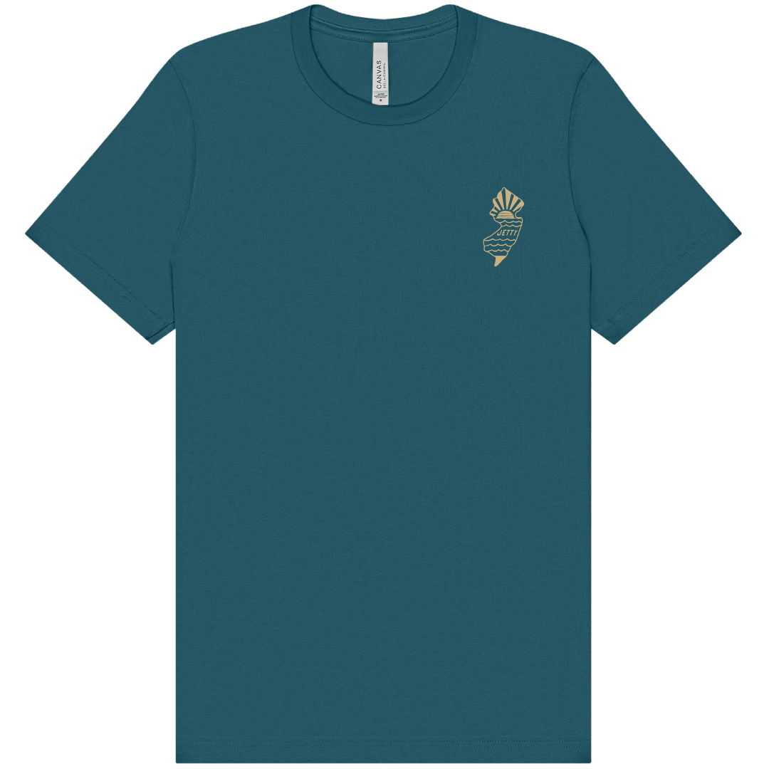 Jetty New Jersey State T-Shirt - Teal
