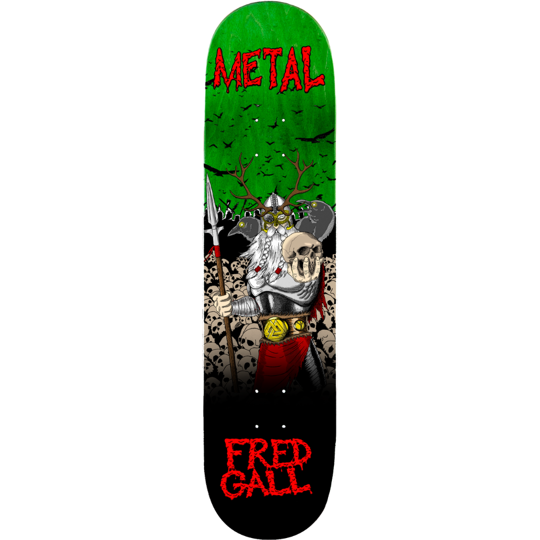 8.5" Metal Skateboards Fred Gall Odin Skateboard Deck