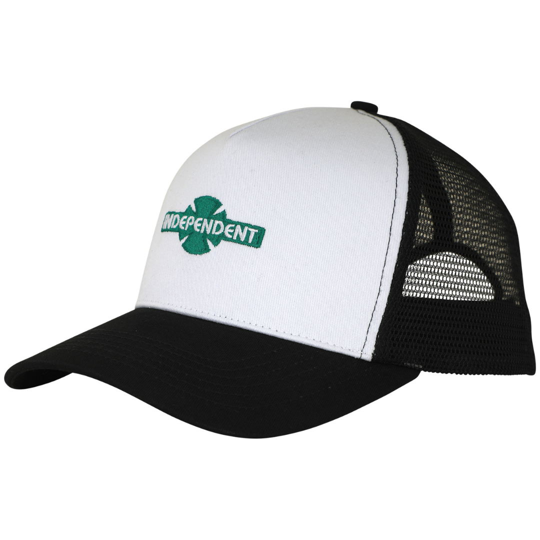 Independent Trucks OGBC Legacy Snapback Mesh Trucker Hat - White / Green / Black