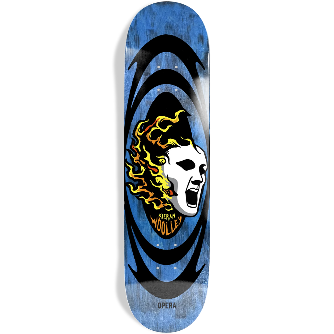 8.5" Opera Kieran Woolley Screaming Mask Skateboard Deck