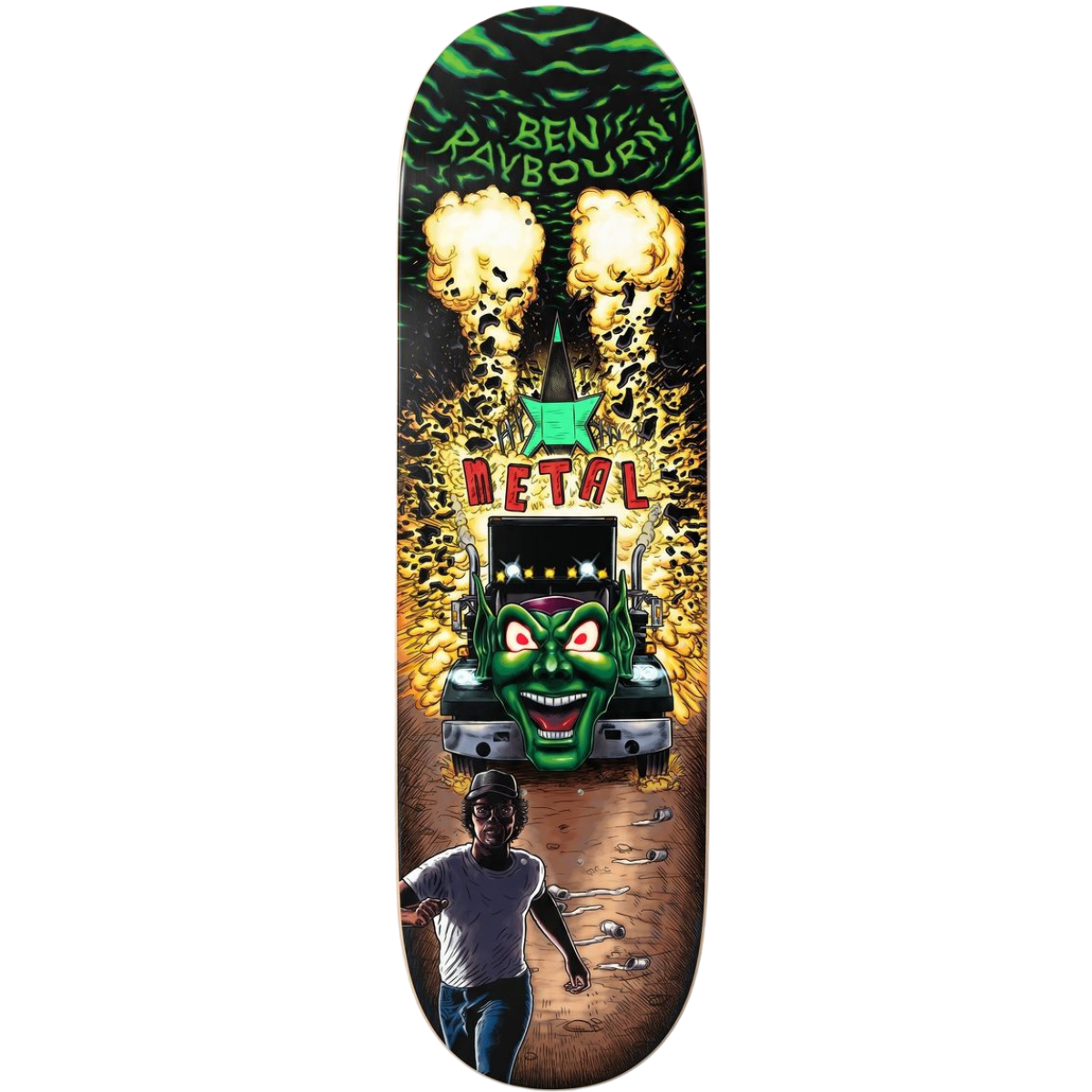 8.75" Metal Ben Raybourn Maximum Overdrive Skateboard Deck