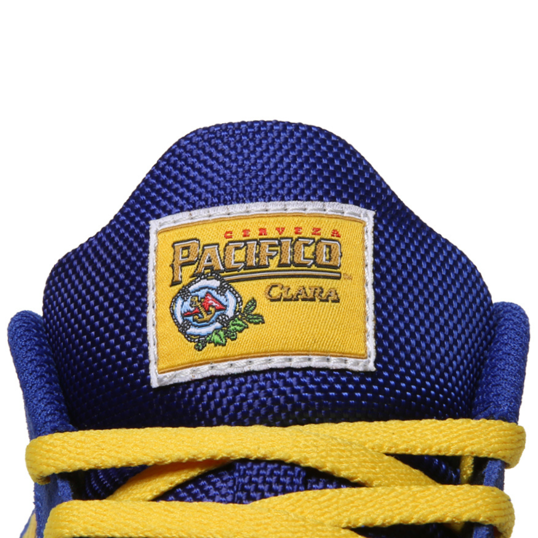 Lakai x Pacifico Cambridge Blue / Yellow Suede Skate Shoes