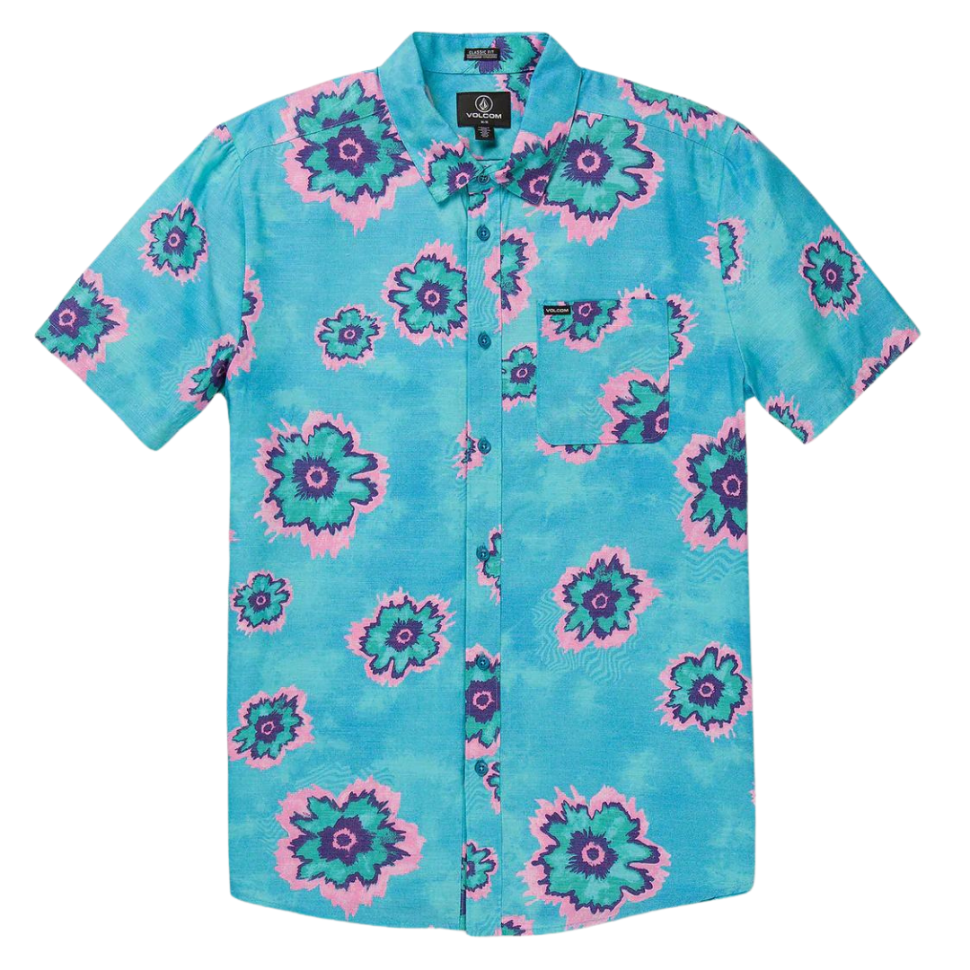 Volcom Medal Petal Short Sleeve Woven Button-Up – Pro