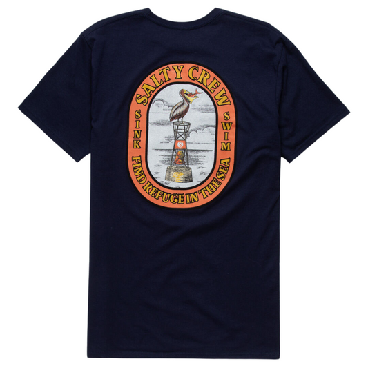 Salty Crew Perched T-Shirt - Navy Blue