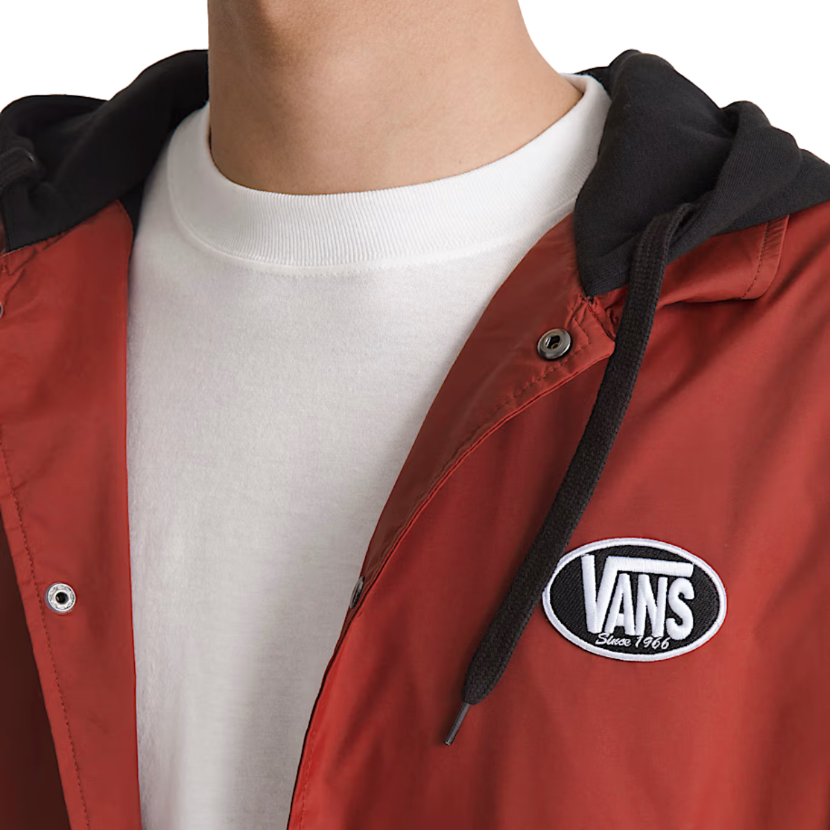 Vans Skate Torrey Hooded Coaches Jacket - Poppy Ember Red