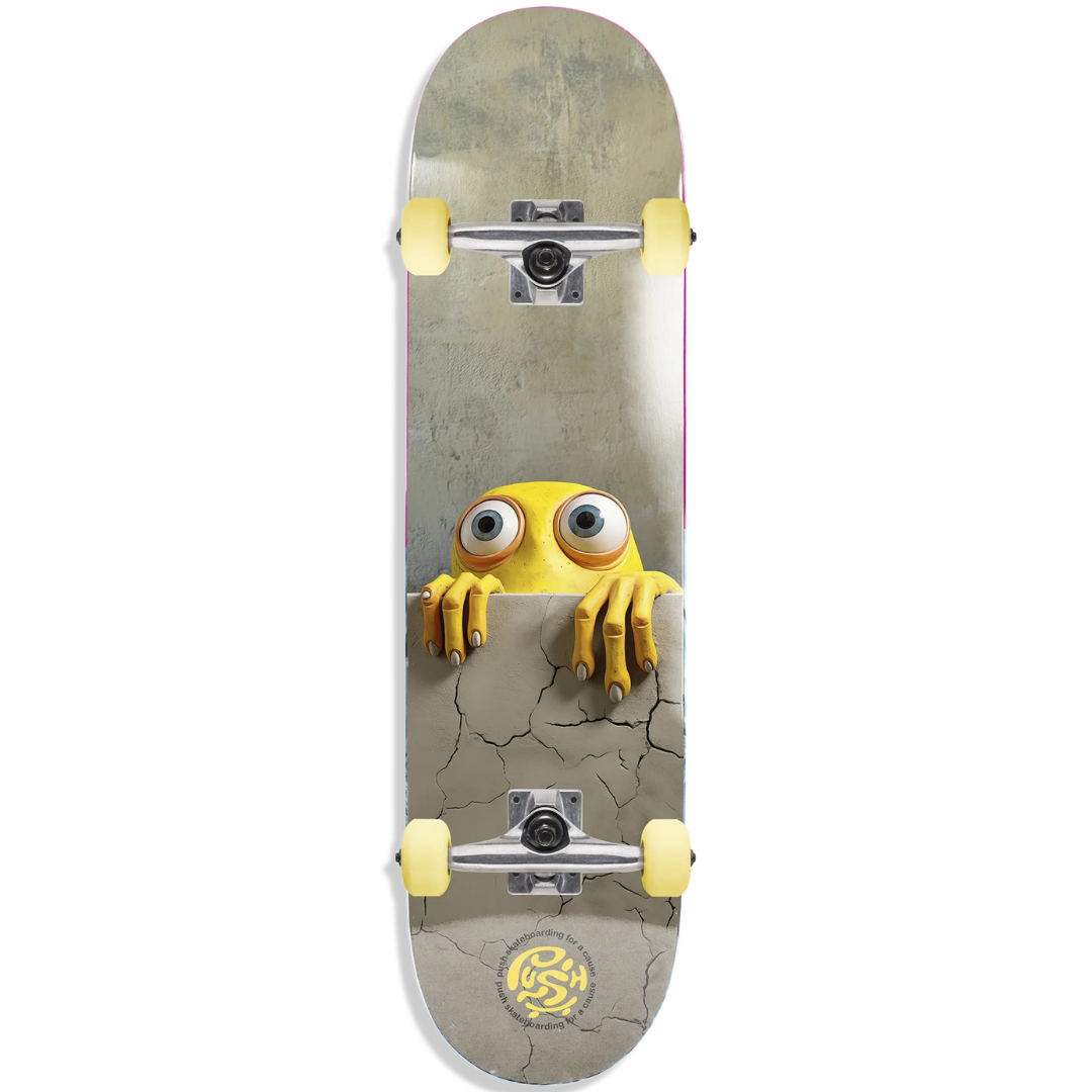 7.0" Push Skateboarding Peek Over Complete Skateboard