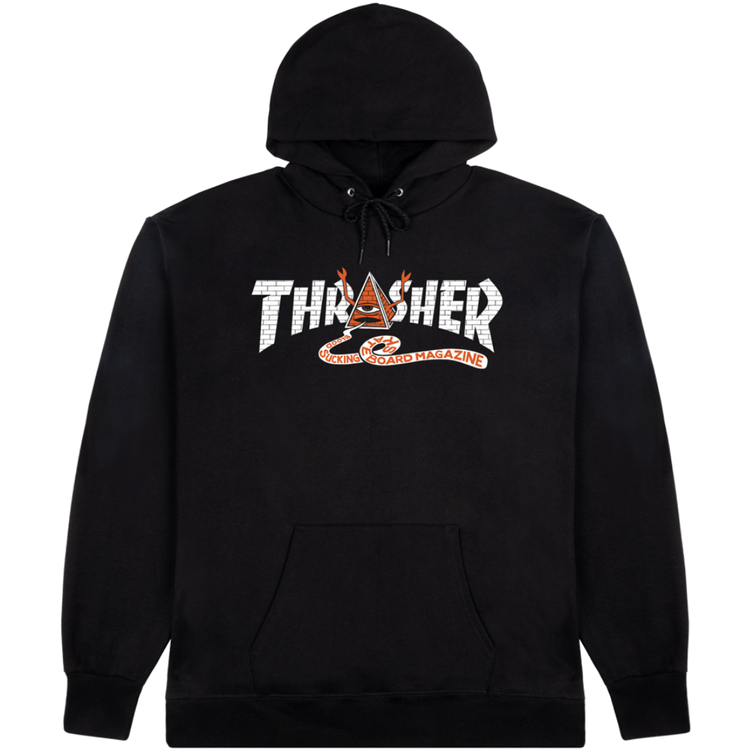 Thrasher x Toy Machine Pyramid Hoodie - Black