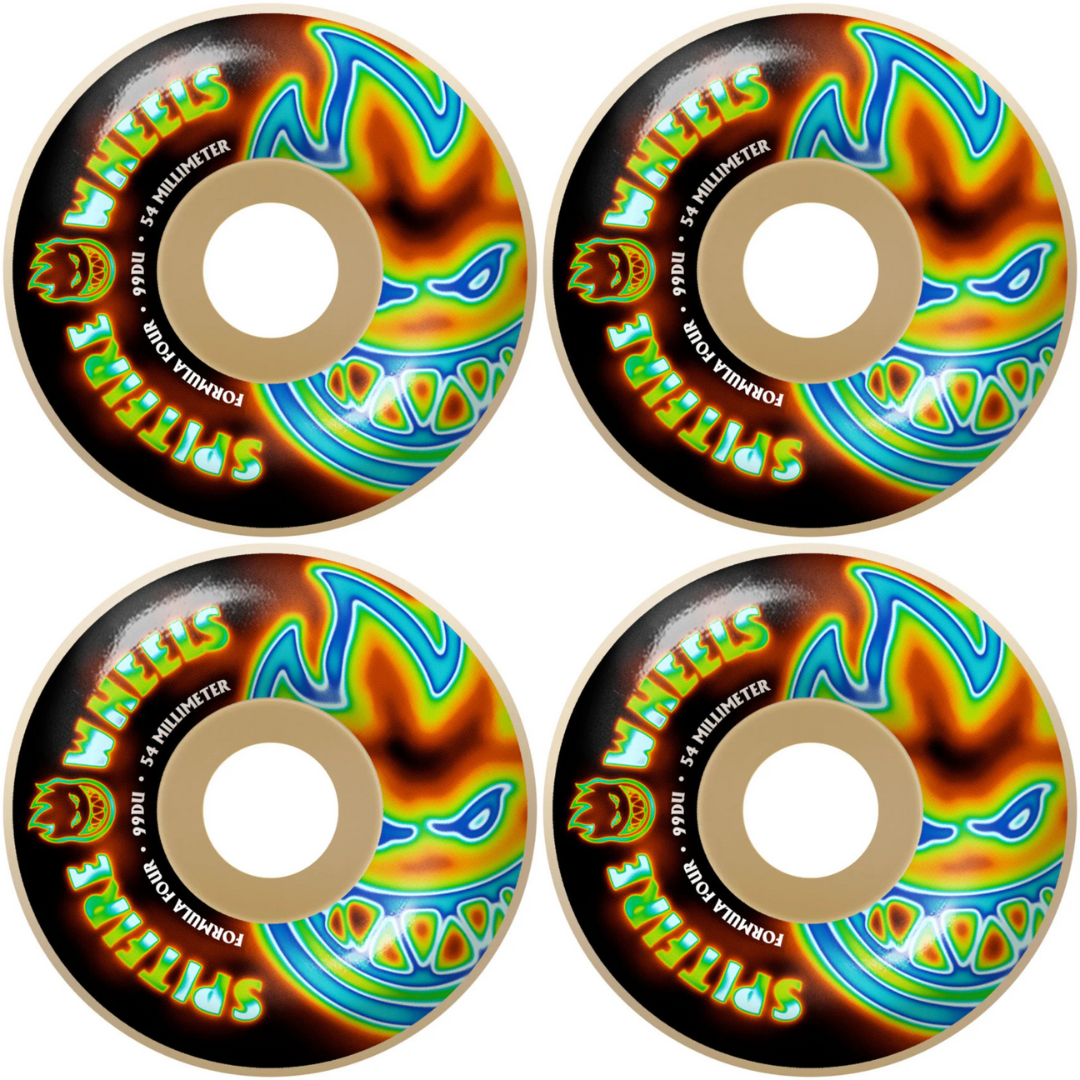 54mm Spitfire Formula Four F4 Radioactive Bighead Wheels 99a