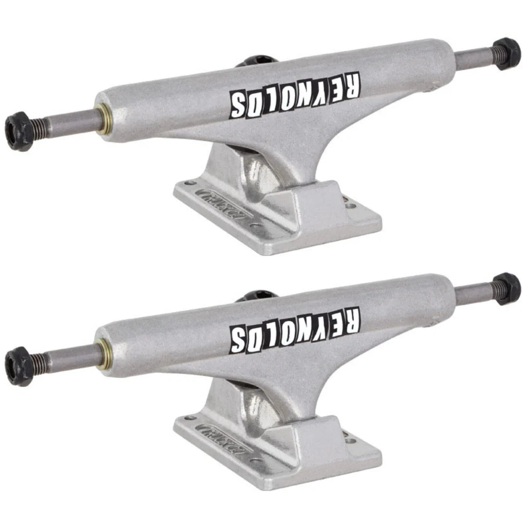 144 Hollow Independent Reynolds Block Inverted Kingpin Silver Mid Trucks (8.25")