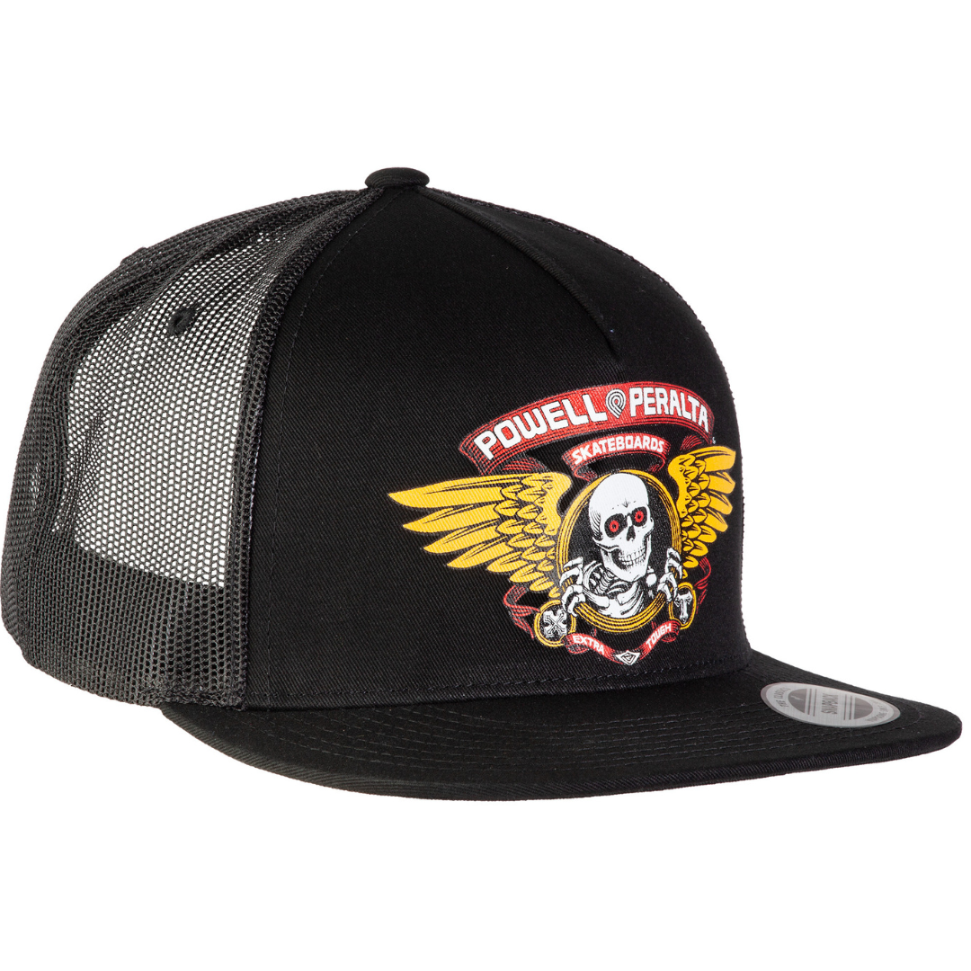 Powell Peralta Winged Ripper Trucker Hat - Black