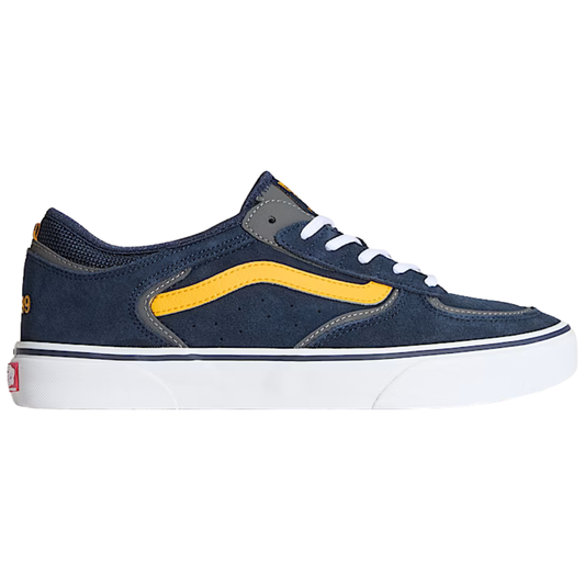 Vans Skate Rowley Shoes - Navy Blue / Yellow