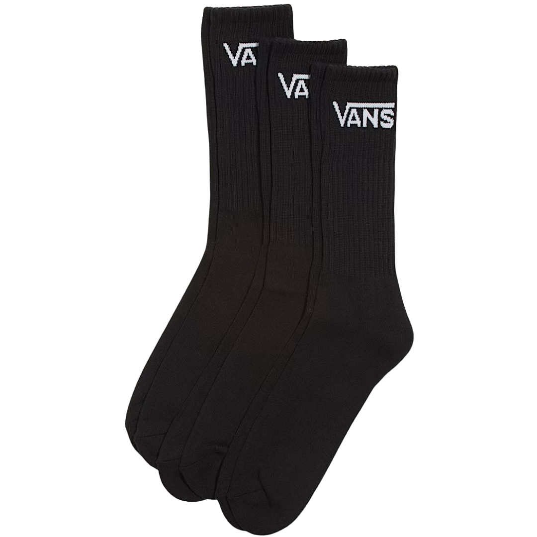 Vans Skate Rox Classic Crew Socks - Black - 3 Pack