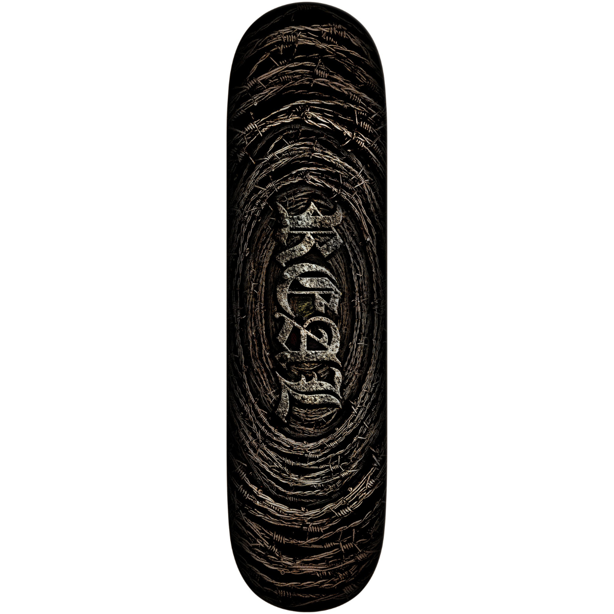 8.5" Real Rusted Team Foil Oval Skateboard Deck