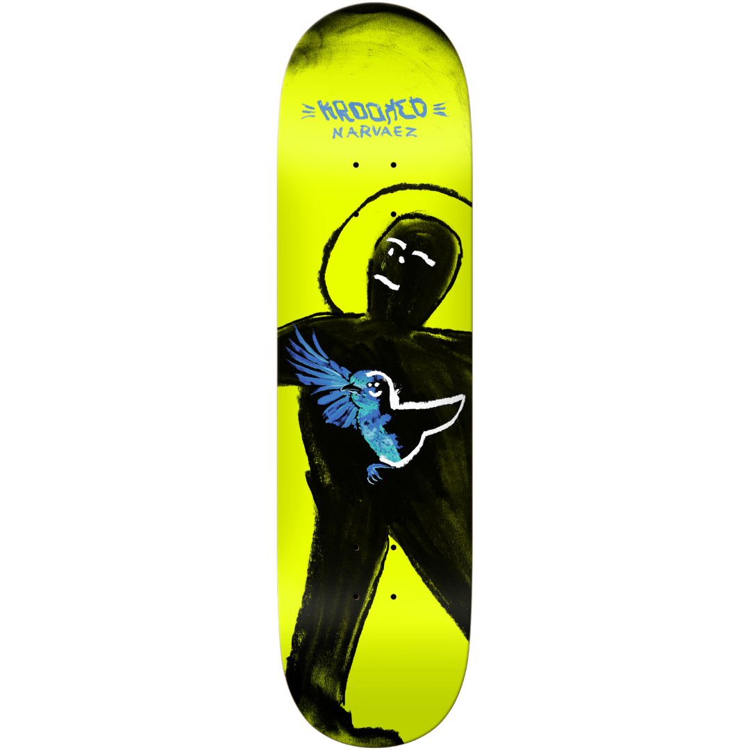 8.25" Krooked Sam Narvaez Blue Bird True Fit Mold Skateboard Deck