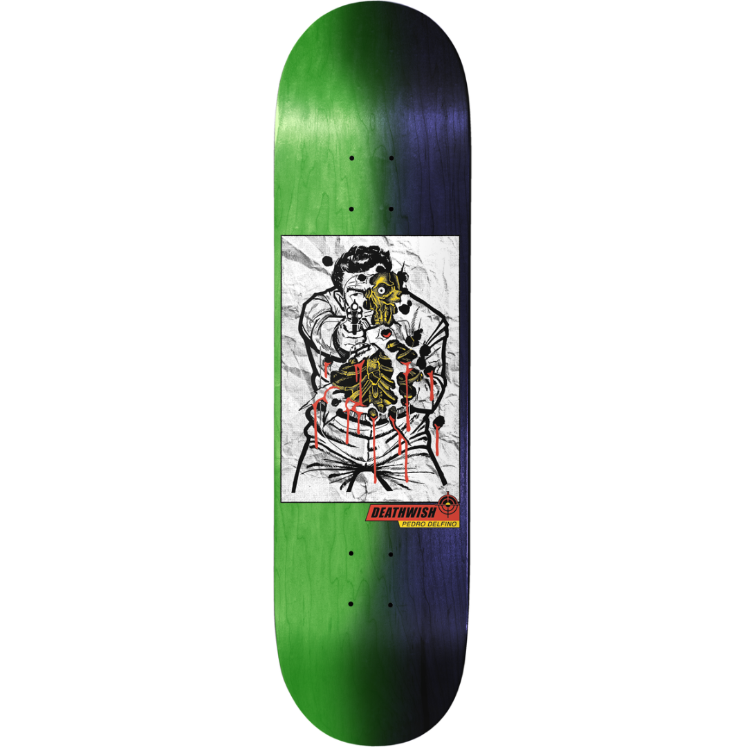 8.38" Deathwish Skateboards Pedro Delfino Saturday Night Special Skateboard Deck