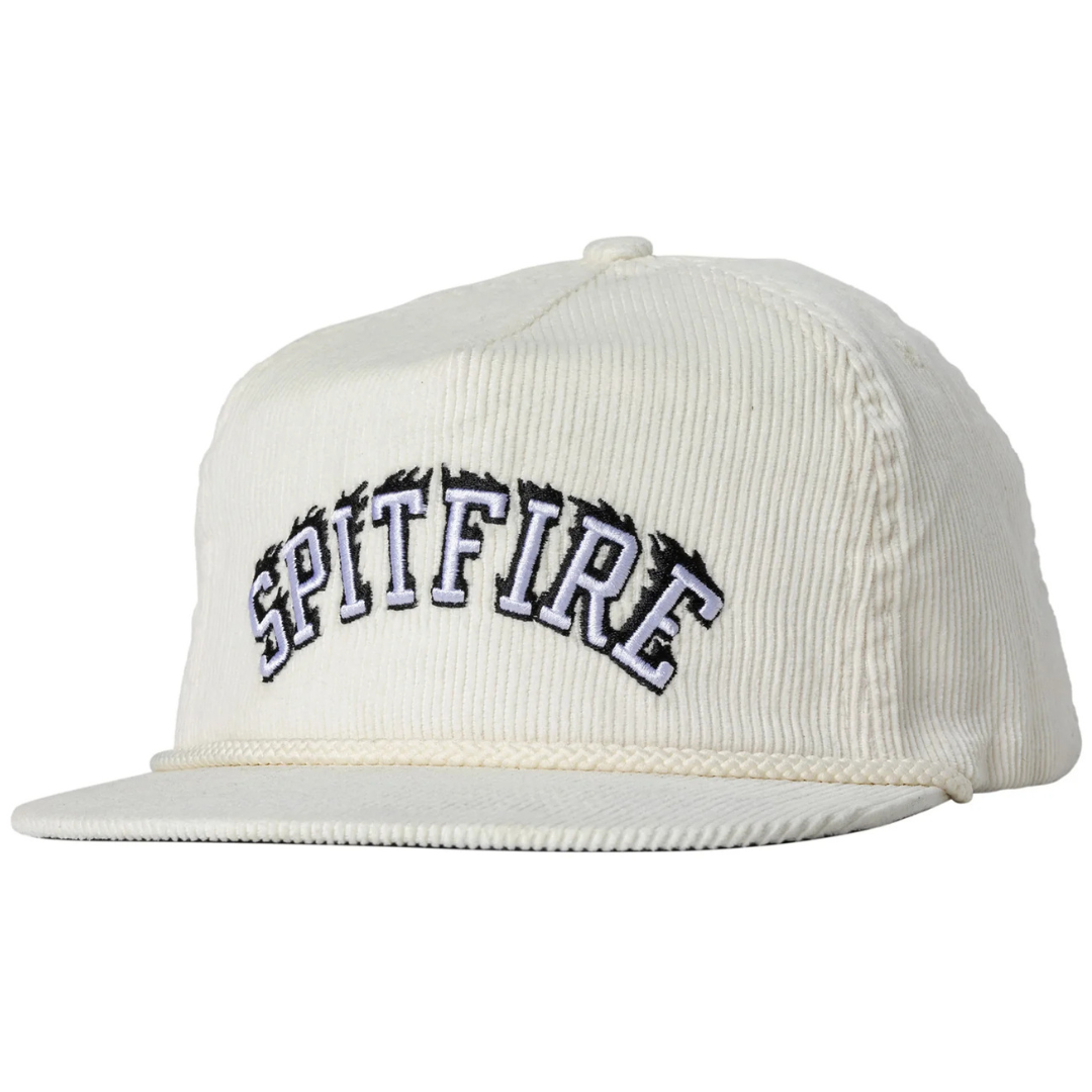 Spitfire Wheels Team Bighead Script Snapback Hat - White